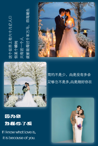 杂志式婚礼电子邀请函